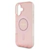 Guess GUHMP16MPFTDTEP iPhone 16 Plus 6.7 różowy/pink hardcase IML Rhinestones MagSafe